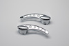 PT-102 Door Handle, Front, Cast Aluminum, Chrome w/Insert, 1949 And Later GM And Ford, Sold As Pair