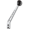 SH-202-10 Shifter Lever, Manual, 10 in., Hurst, Tremec, TKO-500, TKO-600, T-56, w/2 Bolt Flange, Gray Powder - image 1