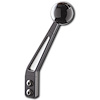 SH-203-8 Shifter Lever, Manual, 8 in., Hurst, Tremec, TKO-500, TKO-600, T-56, w/2 Bolt Flange, Black w/Mesh Insert - image 1