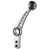 SH-204-10 Shifter Lever, Manual, Adjustable, 10 in., Hurst, Tremec, TKO-500, TKO-600, T-56, w/2 Bolt Flange, Gray Powder - image 1