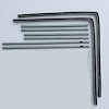 1966-77 FORD BRONCO VENT WINDOW TRACKS / UPPER CHANNELS WITHOUT BRACKETS - image 1