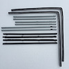 66-77 BRONCO SUPERKIT FELTKIT VENT WINDOW WINDOW TRACKS / UPPER CHANNELS 12PCS - image 1