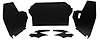 1968 WILDCAT CONV. BLACK TRUNK BOARDS - image 1