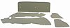 1956 BUICK SUPER 4 DR HT OFF WHITE TRUNK BOARDS - image 1