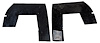 1957 TAILLIGHT DUST SHIELDS WITH STAPLES - image 1