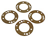 1955-57 BRAKE DRUM/AXLE FLANGE GASKET SET - image 1