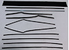 1955-57 2 DOOR HARDTOP EXCEPT BELAIR FELTKIT - image 1