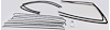 1955-57 2 DOOR SEDAN NO VENT WINDOW DELUXE WINDOW WEATHERSTRIP KIT - image 1