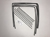 1955-57 2 DOOR WAGON EXCEPT BELAIR DELUXE WEATHERSTRIP KIT - image 1