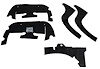 1967-68 CAMARO A-ARM / FRAME DUST SHIELD SET - image 1