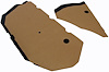 1967-68 CAMARO WATERSHIELDS FOR COUPES 4 PCS - image 1
