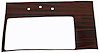 1969 CAMARO 4 SPEED SHIFT PLATE WOODGRAIN ROSEWOOD - image 1