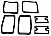 1967-68 CAMARO RALLY SPORT GASKET SUPPLEMENT SET 6-PCS - image 1