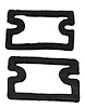 1967-68 CAMARO RLLY SPORT PARKING LIGHT GASKETS 2 PER SET - image 1