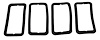 1970-81 TRANS AM / FIREBIRD PARK LIGHT GASKETS - image 1