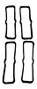 1970-73 CAMARO FRONT / REAR SIDE MARKER GASKET 4 PCS - image 1