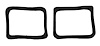 1967-68 RS PARKLIGHT BEZEL GASKET - image 1