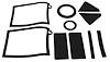 69-70 COUGAR HEATER SEAL KIT W NO AIR - image 1