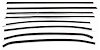CH143R Replacement Felt Kit for 1968 Chevy Chevelle 2-Door Coupe