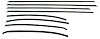 CH147R Replacement Felt Kit for 1969 Chevy Chevelle 2-Door Coupe - image 1