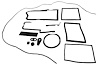 Heater Seal Kit Chevy Chevelle - image 1
