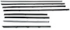 CH256R Replacement Felt Kit for 1964 Chevy Chevelle Convertible - image 1