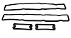 1966 IMPALA LENS GASKET SET INCLUDES CP184 / CP185 - image 1