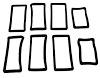 1970 IMPALA LENS GASKET SET - image 1