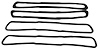 1967 IMPALA TAILLIGHT GASKET 4 PCS - image 1