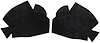 1965-69 CORVAIR 2 AND 4 DOOR ENGINE COMPARTMENT INSULATION PAD 2 PCS - image 1