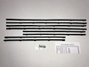 1965-69 CORVAIR 4 DOOR SEDAN STAINLESS AUTHENTIC FELTKIT 8 PC - image 1
