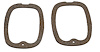 1947-53 CHEVROLET PICKUP TRUCK TAILLIGHT LENS GASKETS 2 PCS - image 1