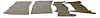 1960-66 G.M. PICKUP FELT MAT SET FOR FLOORS - image 1