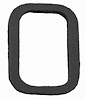 1967-72 G.M. TRUCK LICENCE PLATE LENS GASKET - image 1