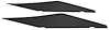 1967 GALAXIE HARDTOP SAIL PANELS PAIR UNCOVERED - image 1