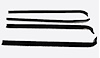 Front Door Beltline Window Felts for 1973-1979 Ford F-100, F-150, F-250, F-350 Trucks and 1978-1979 Ford Bronco - image 1