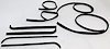 1971-72 FORD PICKUP TRUCK SUPER KIT FELTKIT DIVISION BARS / UPPER CHANNELS - image 1