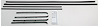 1954-57 INTERNATIONAL PICKUP SERIES R / S SUPER KIT INCLUDES FELTKIT DIVISION BARS / UPPER CHANNELS
