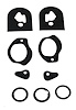 58 DOOR HANDLE AND LOCK GASKET SET - image 1