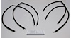 1961-62 FULL SIZE CHEVROLET 2 DR SEDAN UPPER CHANNELS - image 1