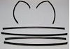1958 FULL SIZE CHEVROLET 2 DR SEDAN UPPER CHANNELS - image 1