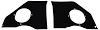 1961-62 IMPALA KICK PANEL PAIR FOR W/ AIR - image 1