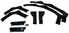 67-68 MUSTANG FENDER SPLASH SHIELDS SET W CLIPS - image 1
