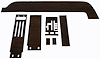 68 DASH WOODGRAIN W/O INSTRUMENT CLUSTER W AIR - image 1