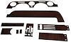 68 MUSTANG DASH WOODGRAIN WITHOUT AIR INCLUDES INSERT - image 1