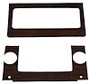 69 MUSTANG RADIO AND HEATER CONTROL WOODGRAIN SET - image 1