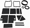 65-66 MUSTANG HEATER GASKET SET INCLUDES ILLUSTRATION COMPLETE - image 1