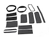67-68 MUSTANG HEATER GASKET SET INCLUDES ILLUSTRATIONS W/O AC - image 1