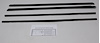 1964-1/2-65 MUSTANG EARLY FASTBACK WEATHERSTRIP W/BLACK BEADS - image 1