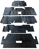 69-73 MUSTANG FASTBACK FULL SET SOUND DEADENER - image 1